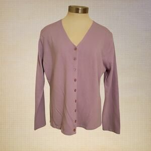 Banana Republic Italian Merino Cashmere Cardigan Women XXL Button Up Sweater